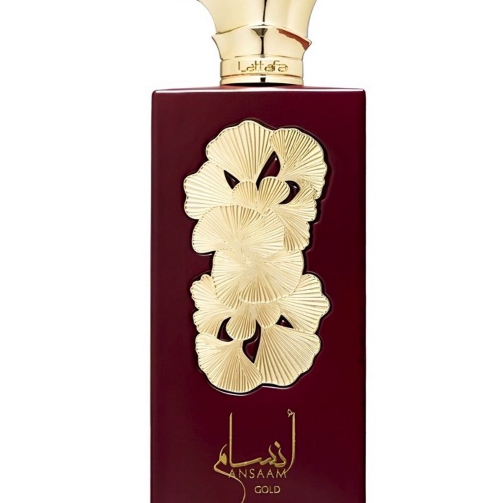 Lattafa Ansam Gold Perfume for Women - Elegant Burgundy and Gold